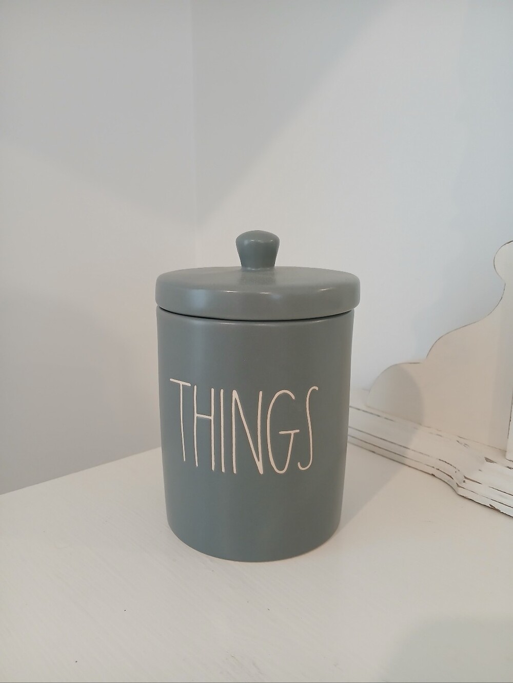 Rae Dunn THINGS Ceramic Canister